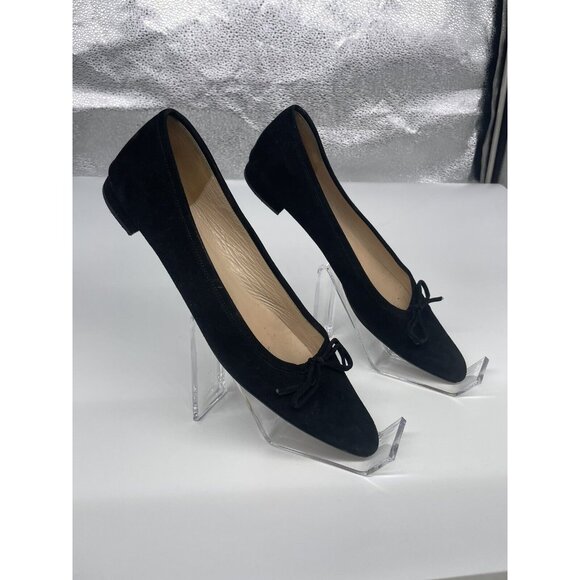 ❌SOLD❌Manolo Blahnik Black Flats - Picture 1 of 7